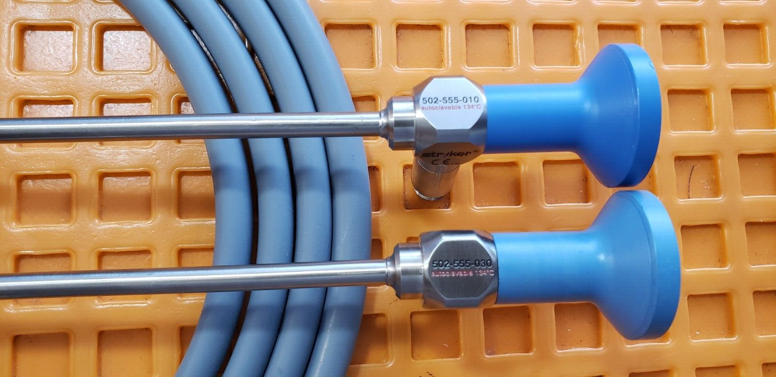 Stryker 502-555-030,555-502-010 Laparoscope 5mmx30 & 0 Deg Set Fiber Optic Cable