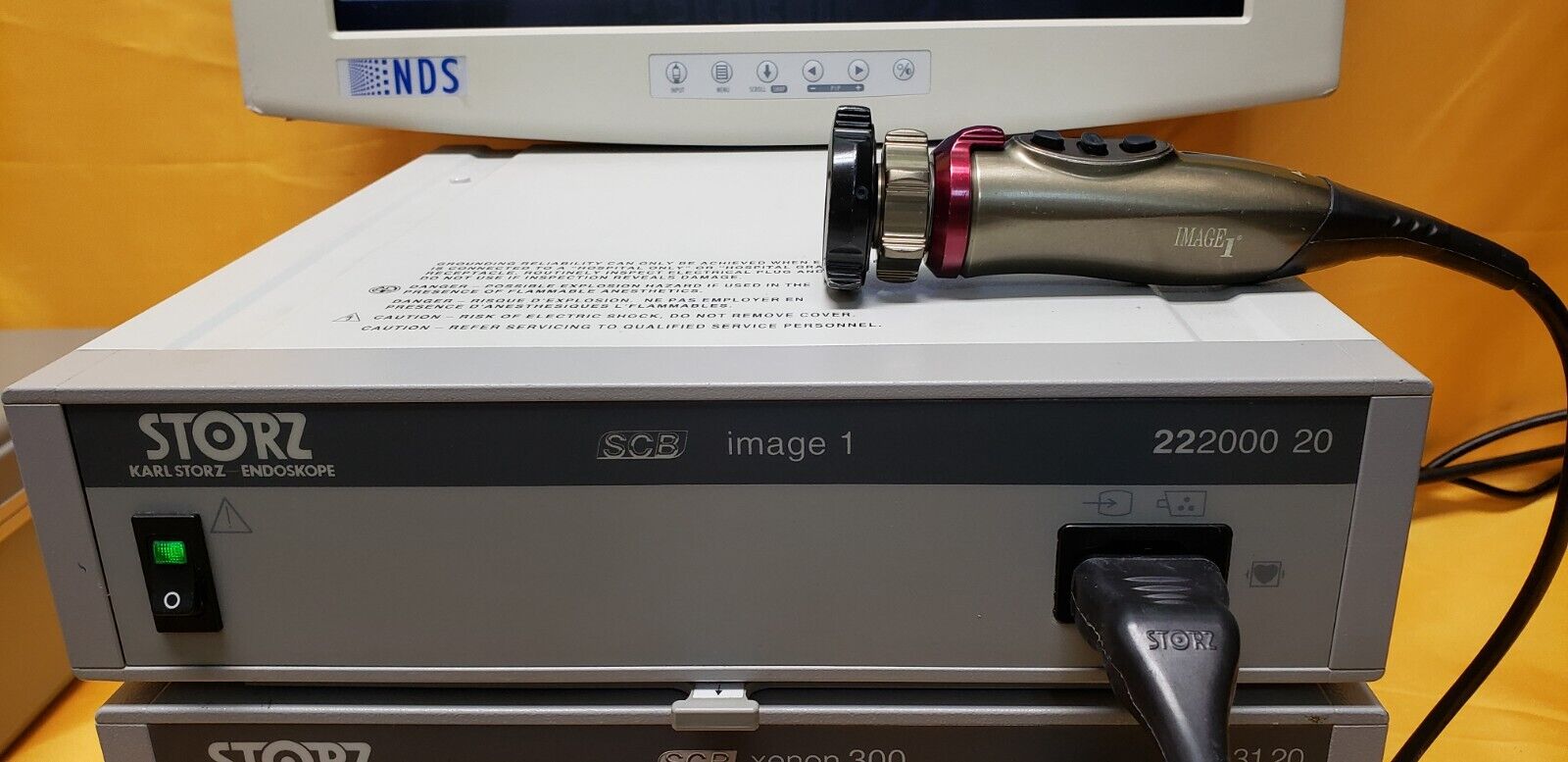 Karl Storz IMAGE 1 Camera 22220140 ,22200020 Xenon 300 Light Source &495NE Cable