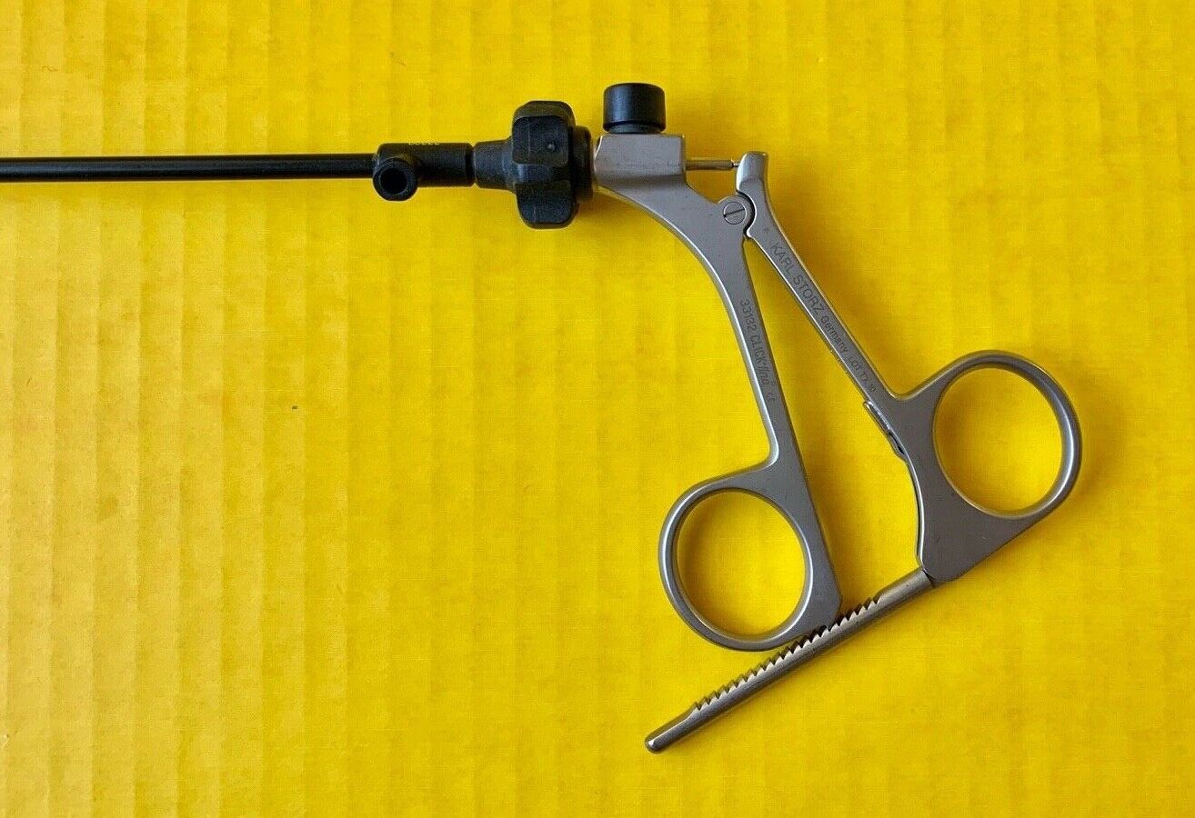 Storz 33310MFM Manhes Micro Needle Holder Carbide Jaws 5mm x 36cm Ratchet Handle