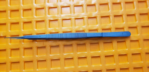 SCANLAN 3003-750 Surgical GERALD Forceps 7" Dimond dust 1.0mm straight Ring Tips