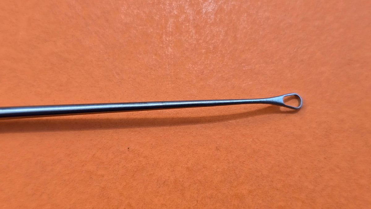 Aesculap  MA 254R Surgical ENT Curette 2.0mm Angled Tip 6.5"