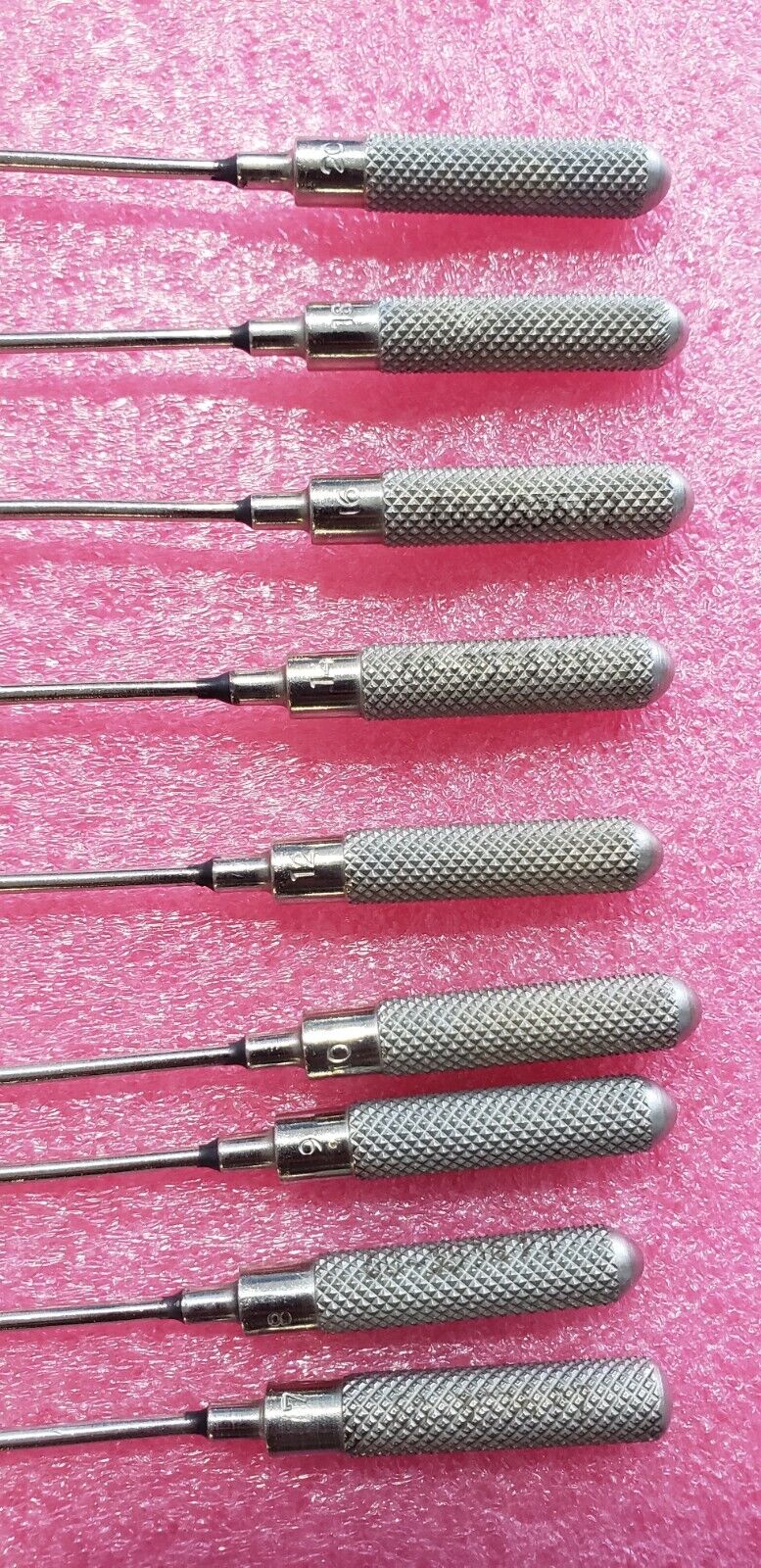 Pilling Surgical Bakes Dilators Set of 9 Size 7,8,9,10,12,14,16,18,20 French