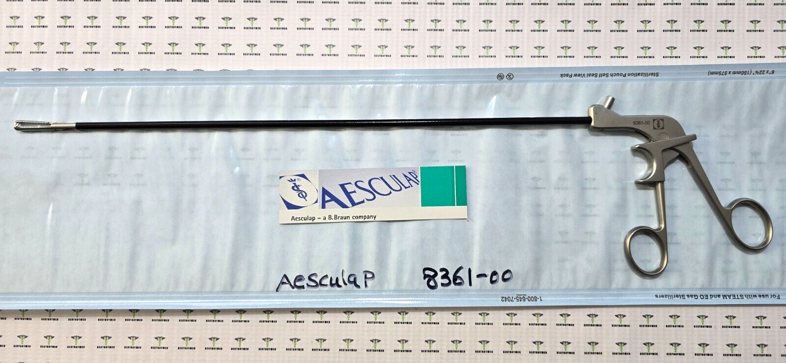 Aesculap Surgical Laparoscopic Grasping Forceps 5mm x 36cm with Lock