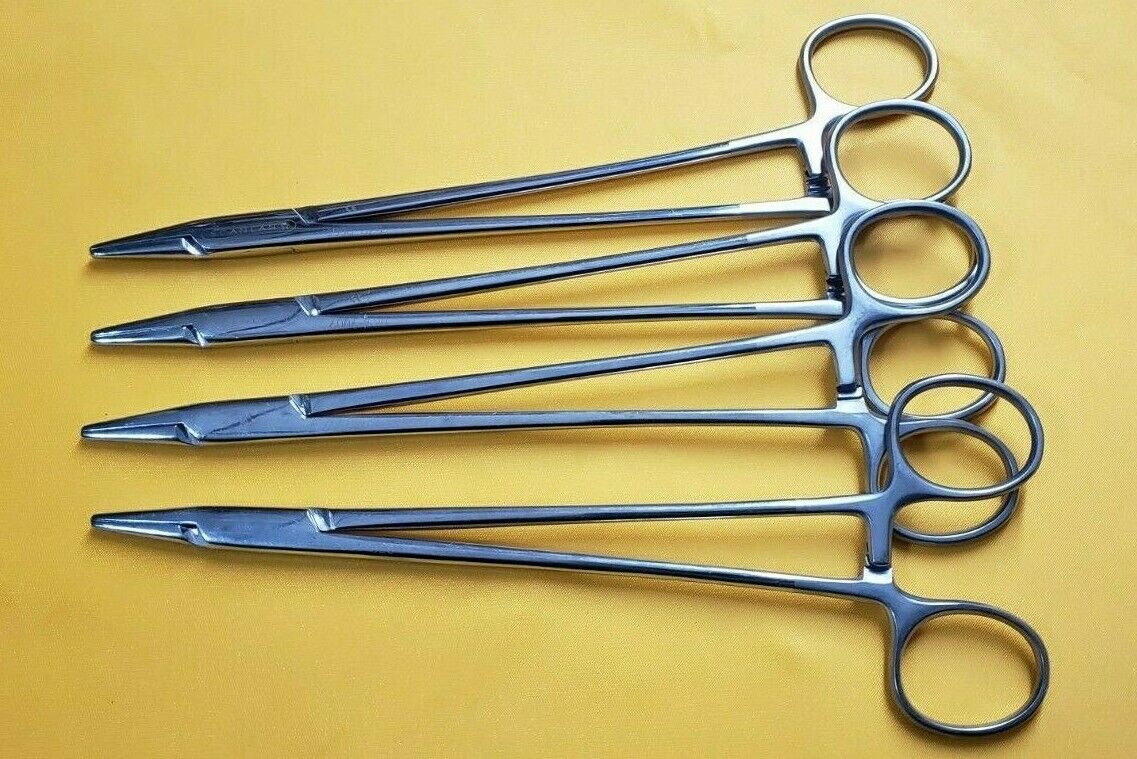 SCANLAN 6006-620 Surgical Diamond Dust Heavy Needle Holder, Straight 8 1/8"