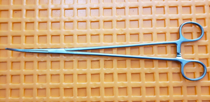 Pilling 34-2598 Surgical GEMINI Thoracic Forceps, Angled Serrated Jaws 11"