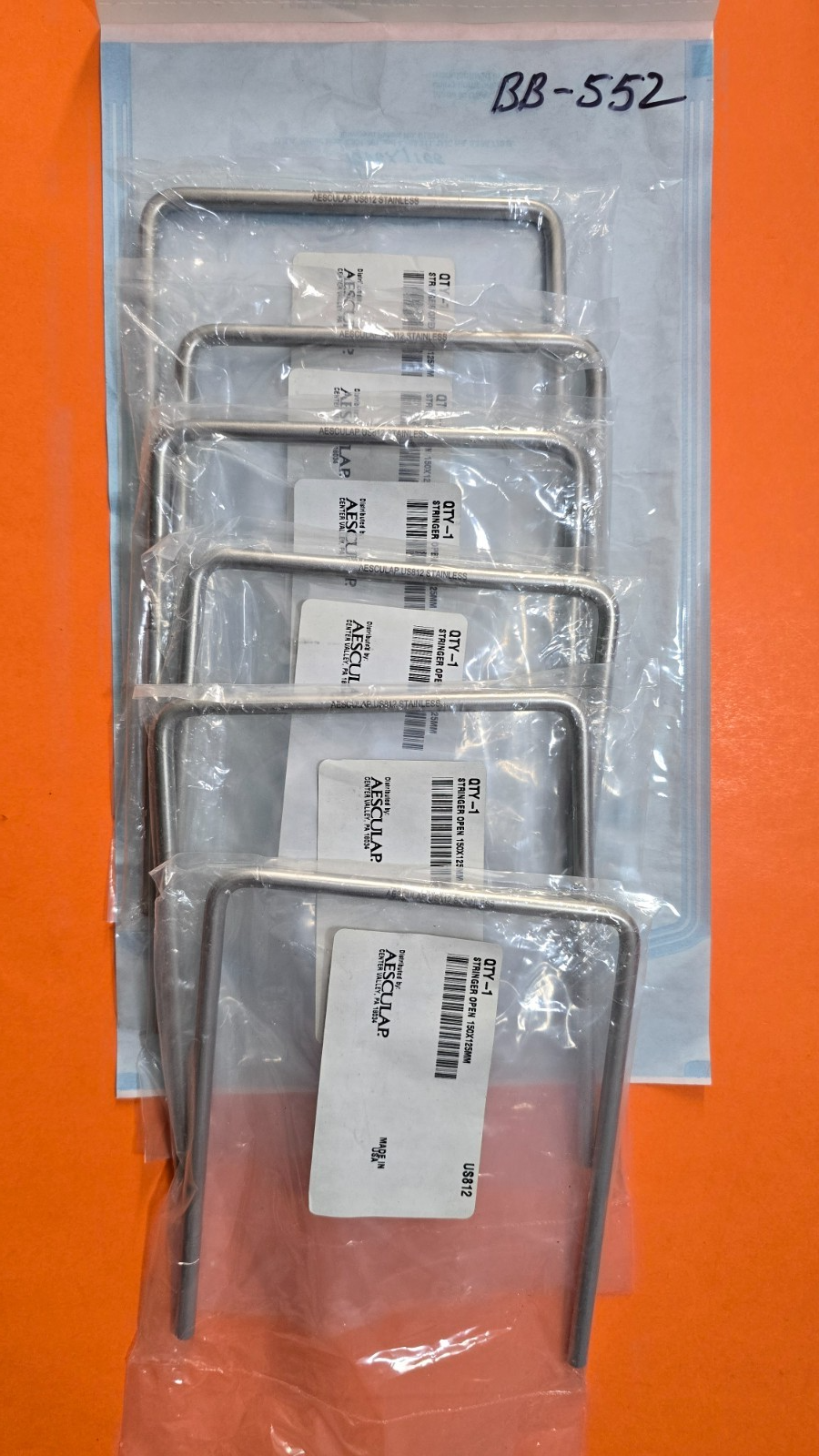 Aesculap Open Instrument Stringers  150 x 125mm Surgical Instruments