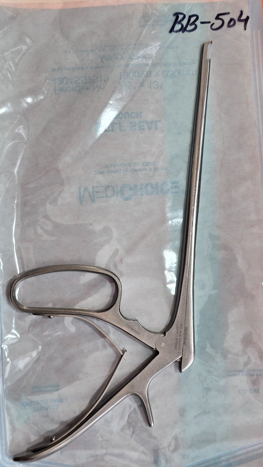 Aesculap MC308 Orthopedic Ferris Smith Rongeurs 8" Shaft 3mmx40 Degree