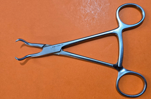 Zimmer Orthopedic Bone Reduction Forceps 5" w Ratchet