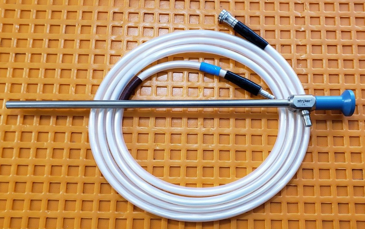 Stryker 502-457-010 Laparoscope 10mm x 0*  Autoclavable W- Fiberoptic Cable.