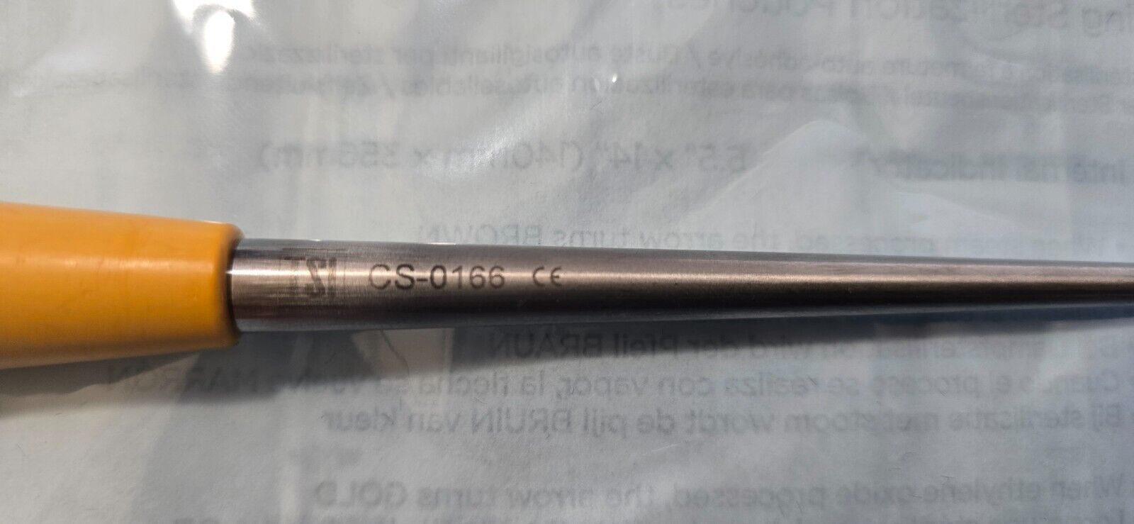 V.Mueller / U-0166 Orthopedic Neuro/Spine Curette Oval Cup 10" Size #00 Angled