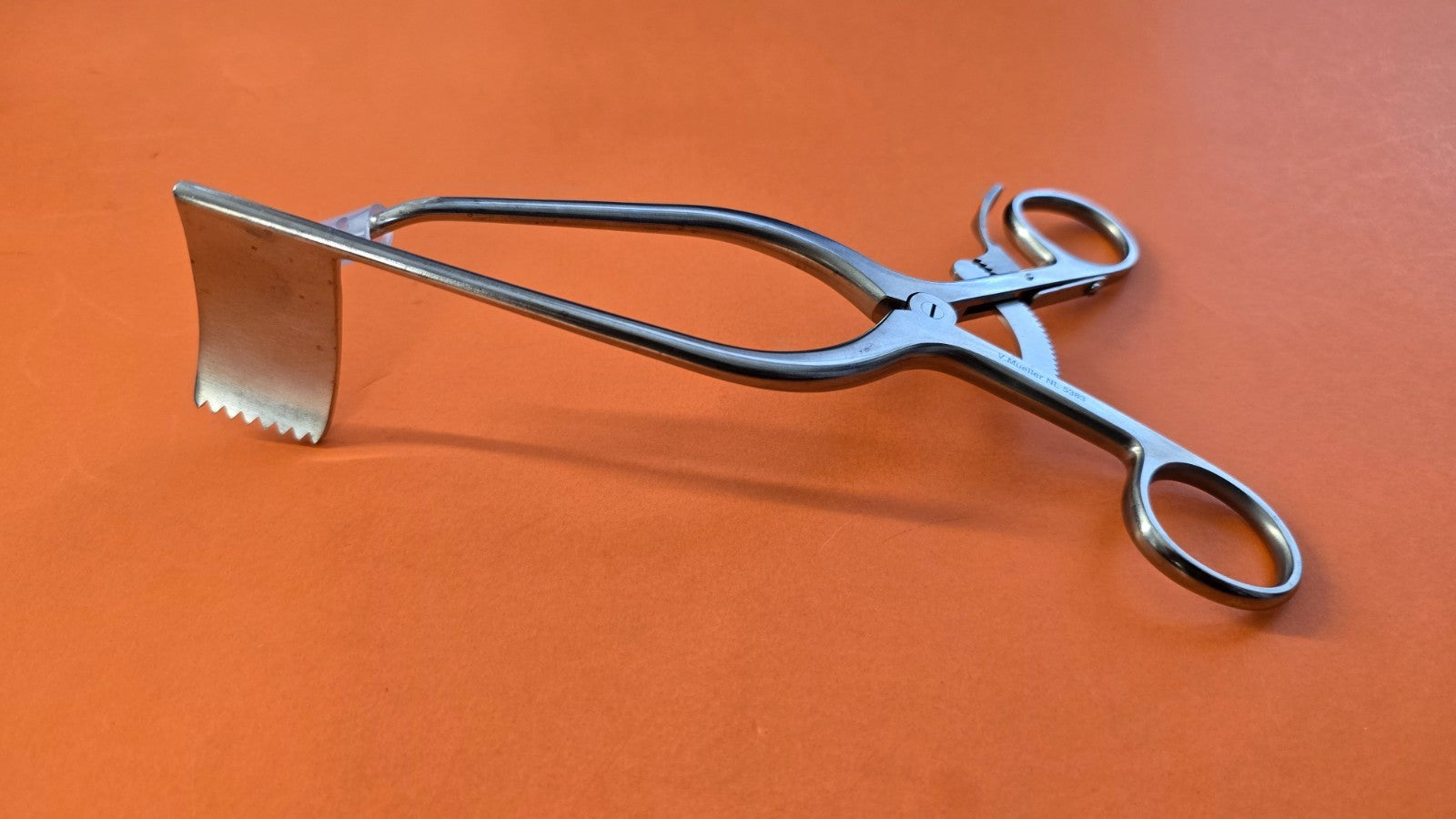 V.Mueller NL5383 Surgical Markham-Meyerding Retractor 8" with Ratchet