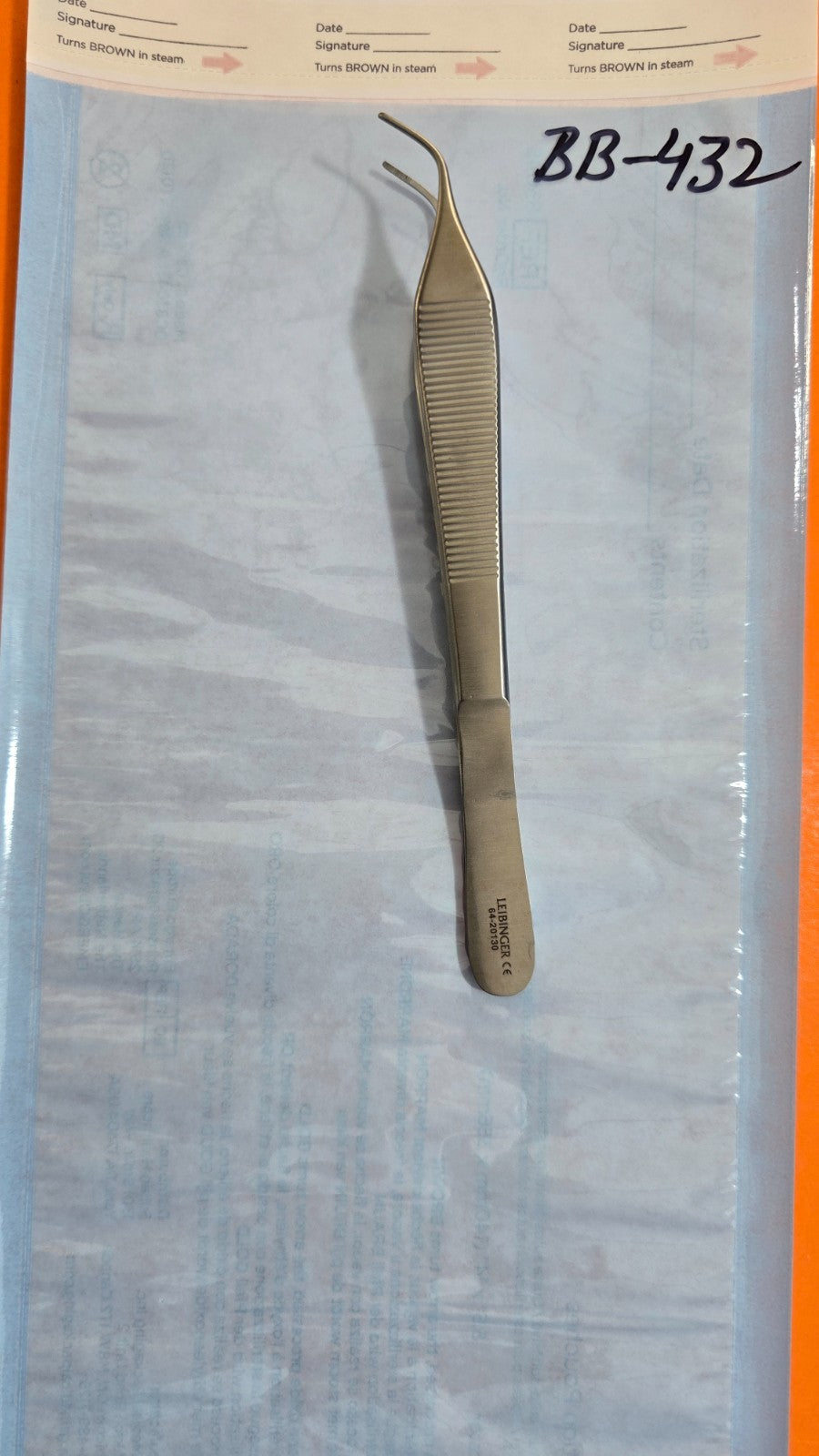 Leibinger Surgical Plate & Screw Holding Forceps 6" Curved