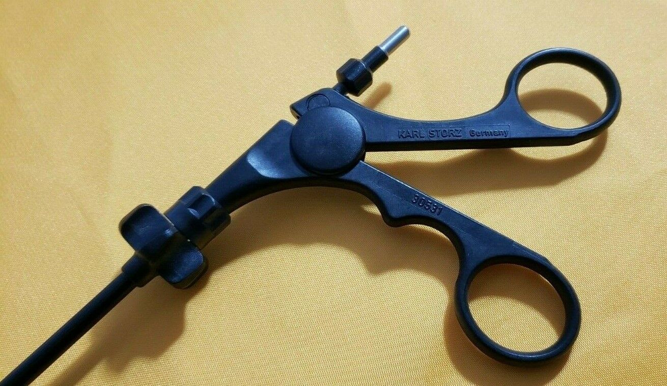 Storz 31420 MH Laparoscopic Needle Nose Grasping Forceps 5mm Monopolar Handle