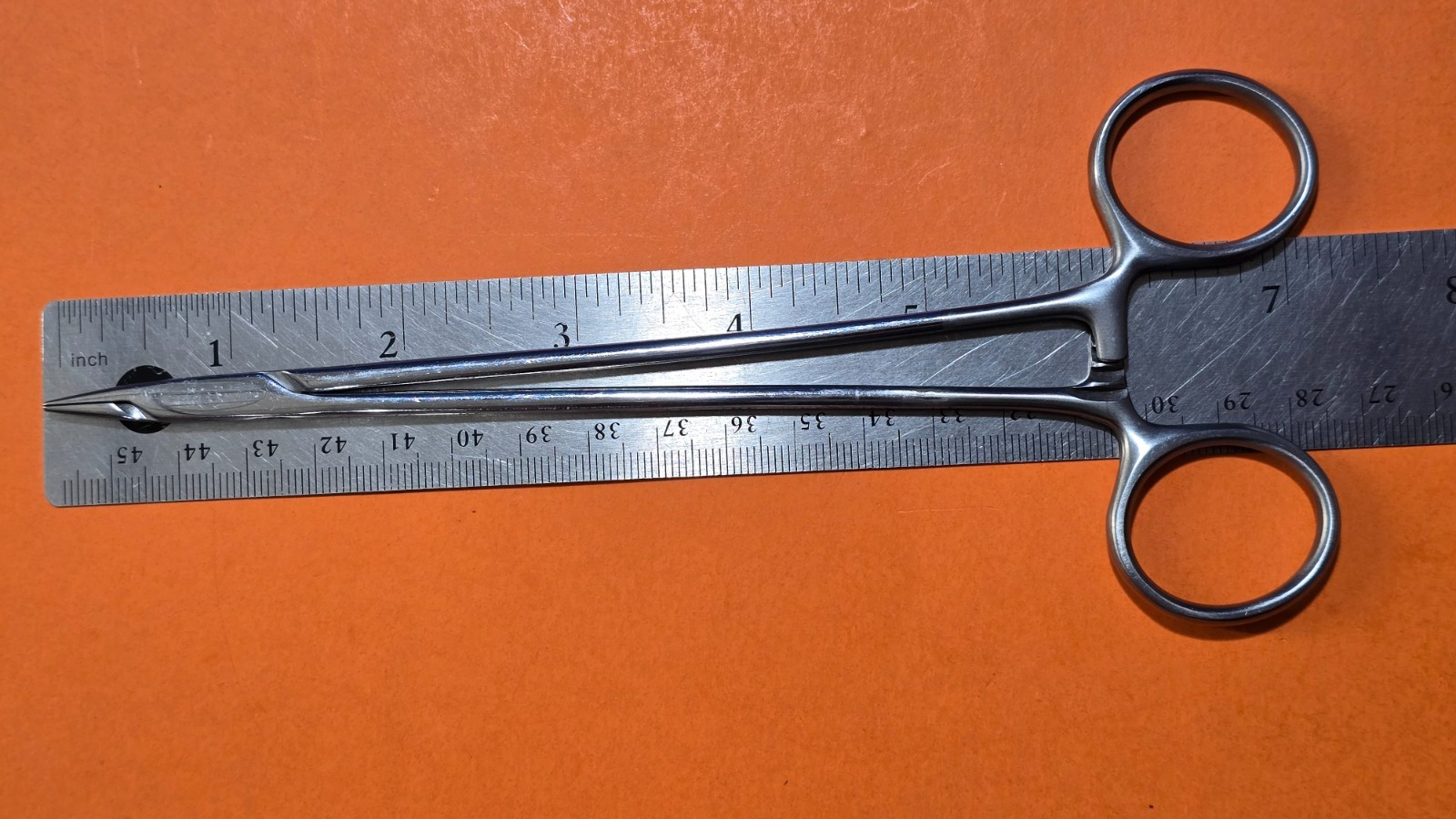SCANLAN 6006-32 Surgical Diamond Dust Micro Needle Holder, Straight 7.25"