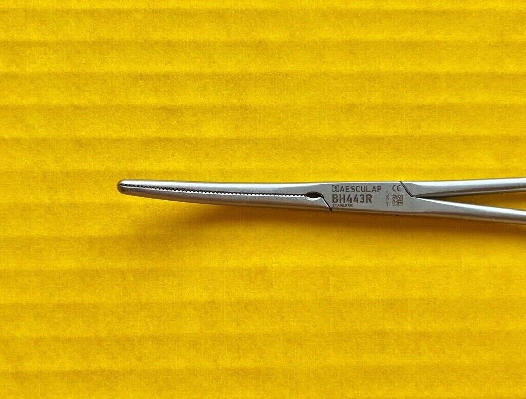 Aesculap Surgical Rochester Pean Artery Forceps, Curved, 6.25" REF: BH443R