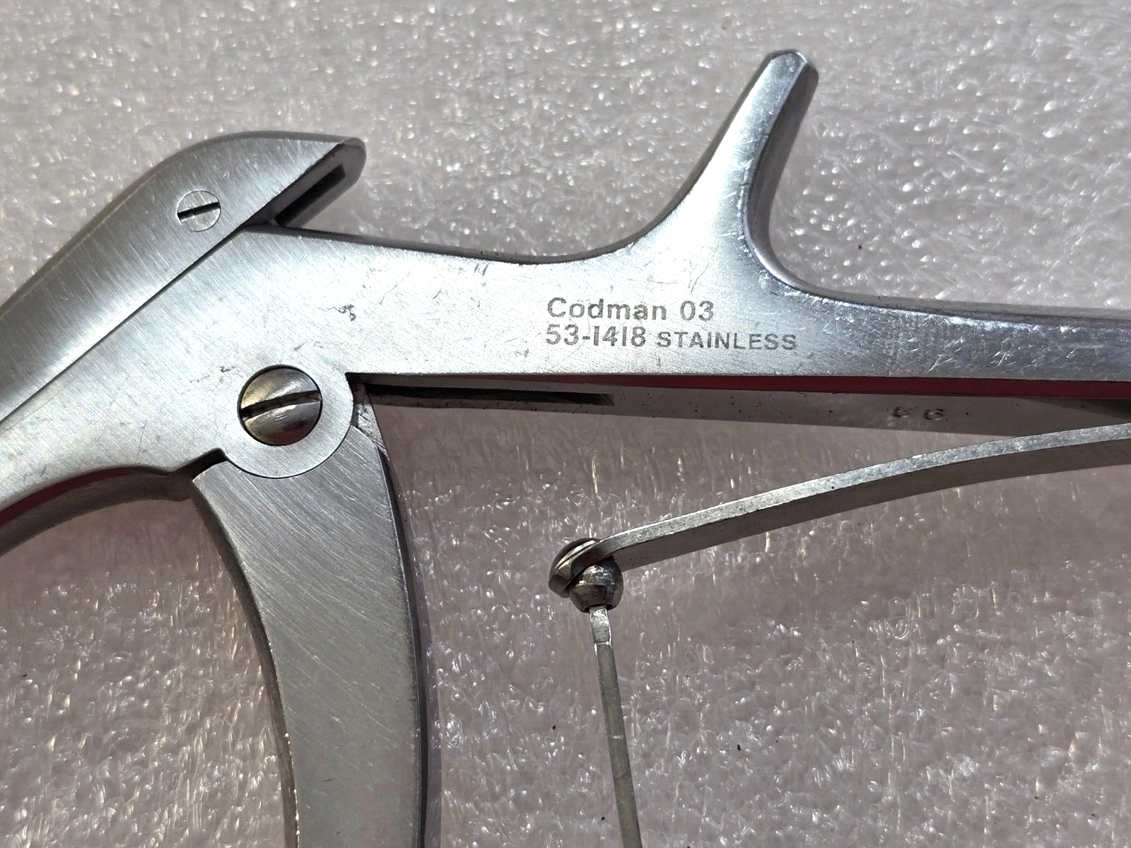 Codman 53-1418 Surgical Orthopedic Kerrison Rongeur 3mm 90 Degree 8" Shaft
