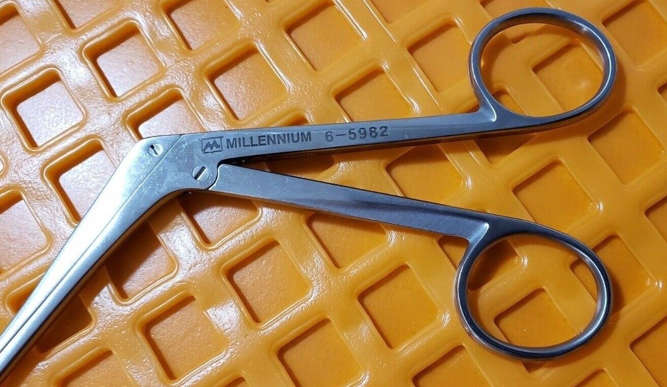Millennium 6-5982 Surgical Orthopedic Cushing Rongeur 1.5mm x 10mm 9" Down Angle