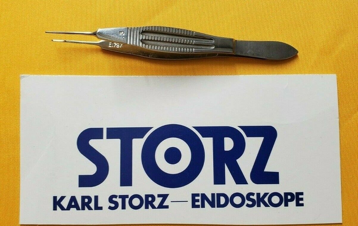 Storz E1797 Ophthalmic Castroviejo Suturing Forceps 0.3mm Tip