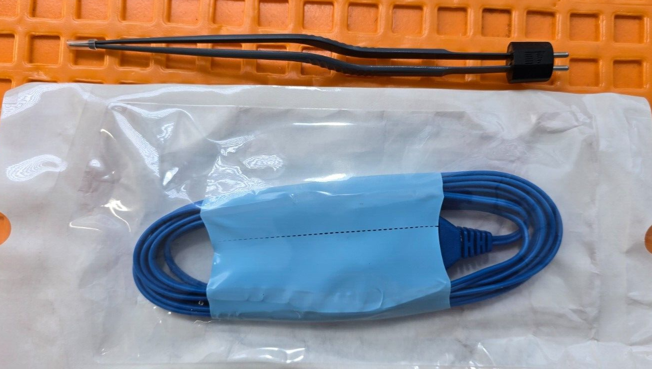 Valleylab Surgical Bayonet Bipolar Forceps 7.25" Reusable W-Bipolar Cable.