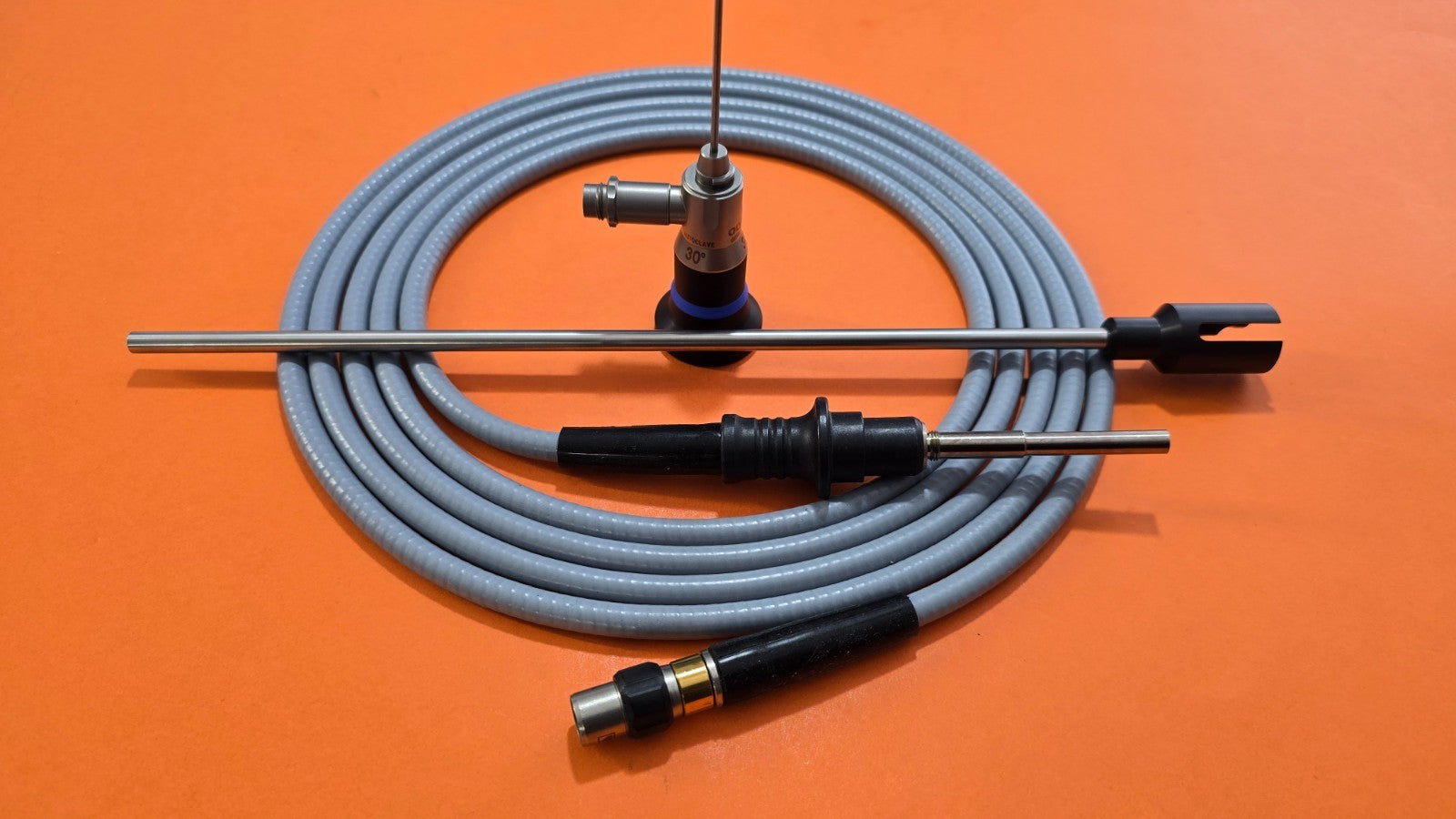 Olympus A4677A Hysteroscope 1.9mm x30° Autoclave & WA03210A Fiber Optic Cable