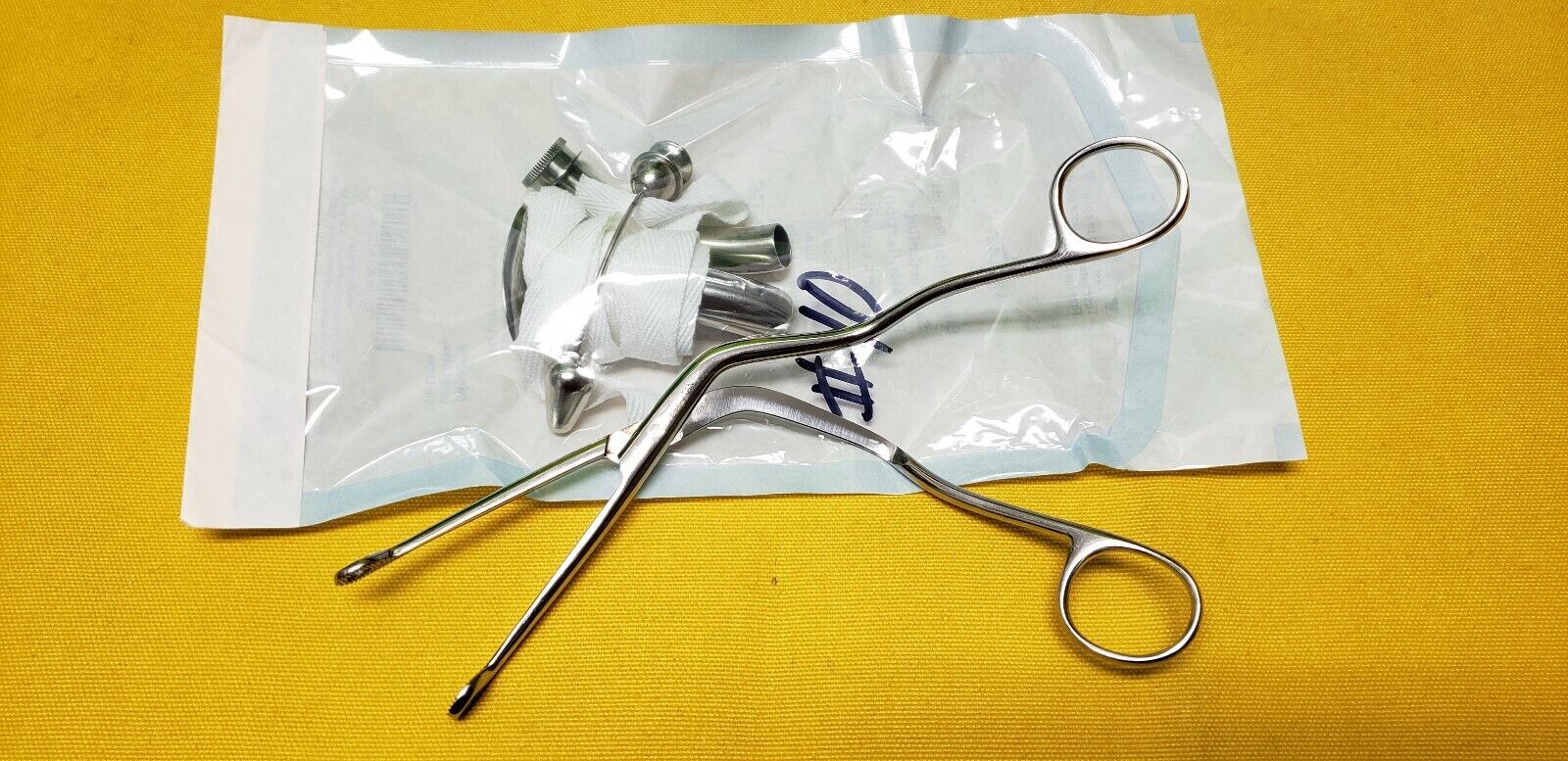 Pilling Surgical Ent Jackson Tracheal Tube #10 with Magill Forceps 6"