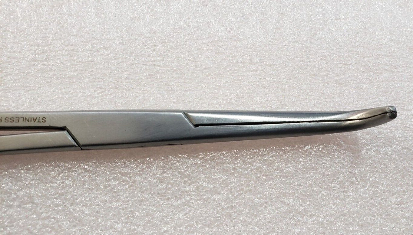 Premium Surgical LAHEY Gall duct Forceps 9" Longitudinal Serration Curved