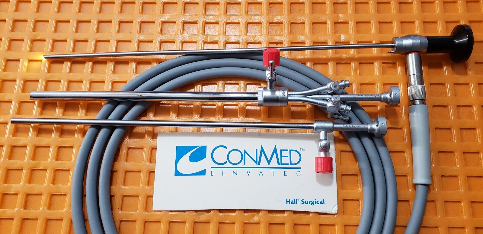 Conmed Linvatec 7581 4mmx30 Degree Telescope 30cm Autoclave & Fiber Optic Cable
