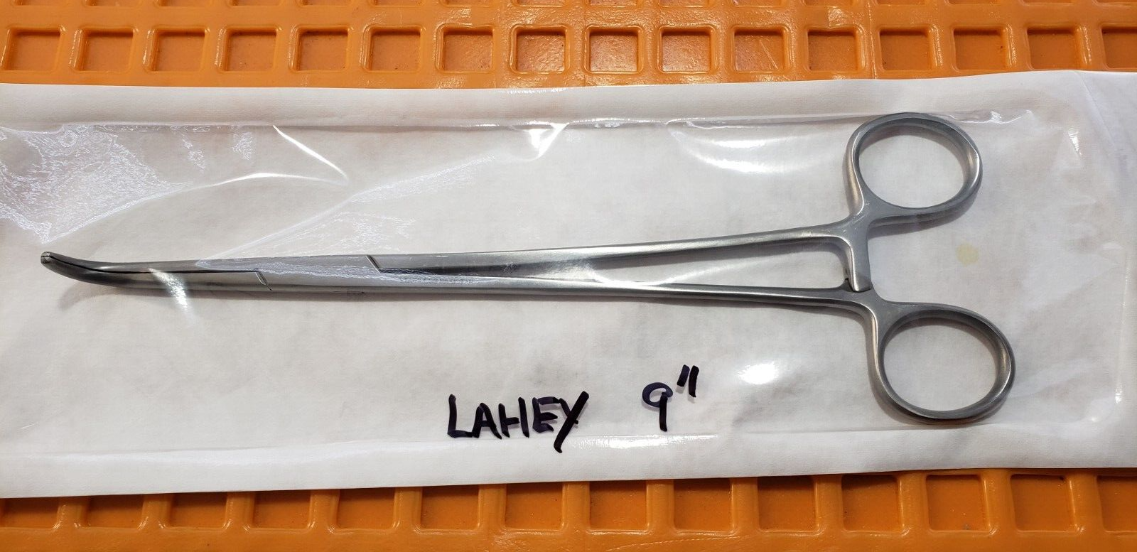 Premium Surgical LAHEY Gall duct Forceps 9" Longitudinal Serration Curved