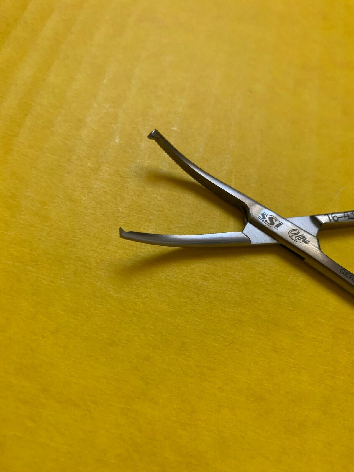 SSI Adson Forcep, 1 x 2 Teeth, Curved, 1/8" REF: 16-4318