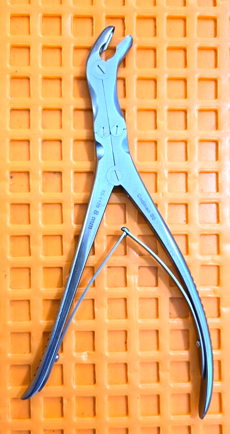 Codman Orthopedic Leksell Rongeurs 8mm x10cm Size 10" Double Action