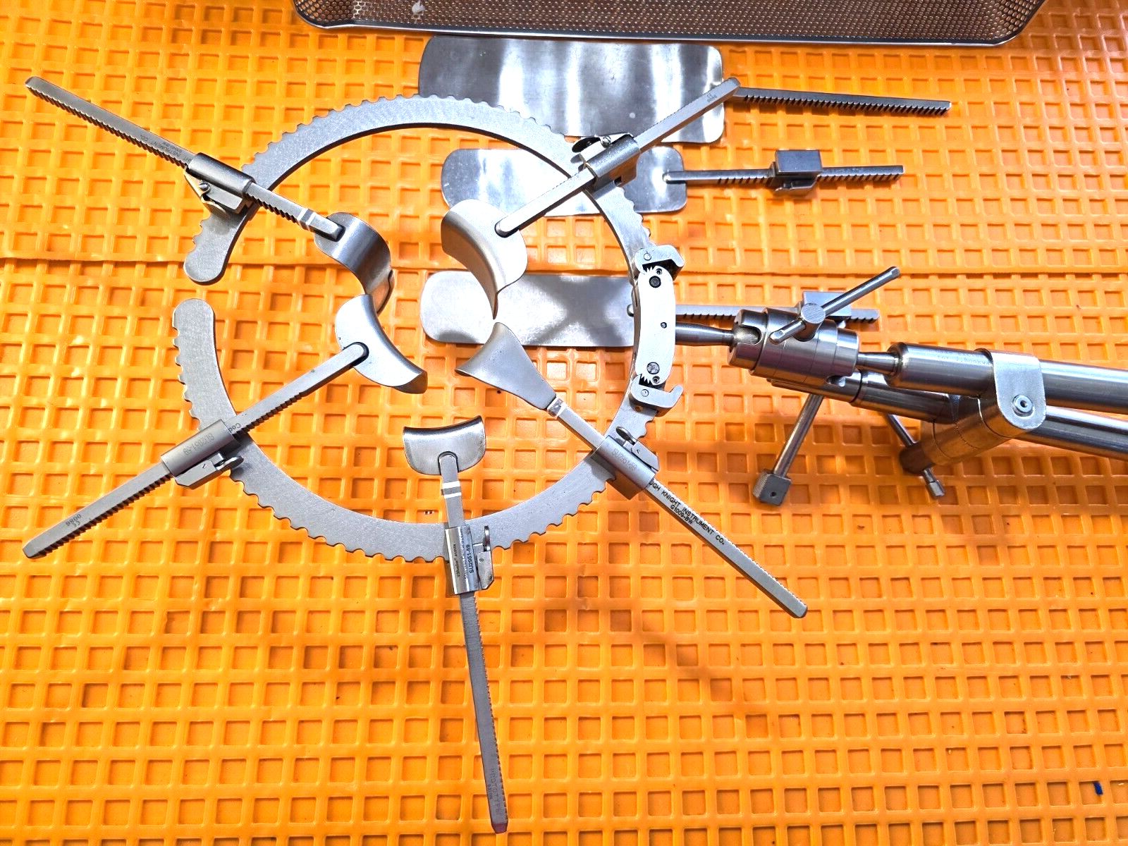 Codman Bookwalter Retractor Set Arm with Post Holder Clamp & Tray