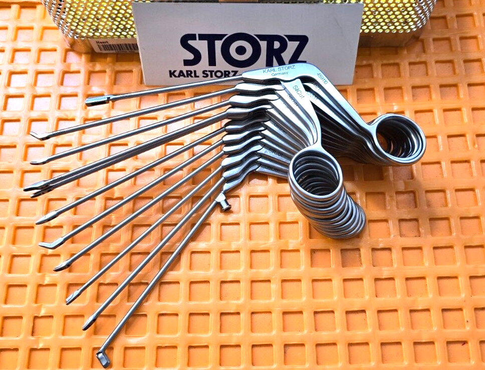 Karl Storz SilCut Punches Instruments GERMANY Set of 11 with Tray