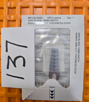 Swiss Surgical Orthopedic Saw Attachment 10mm x 0.4mm In Date 2029