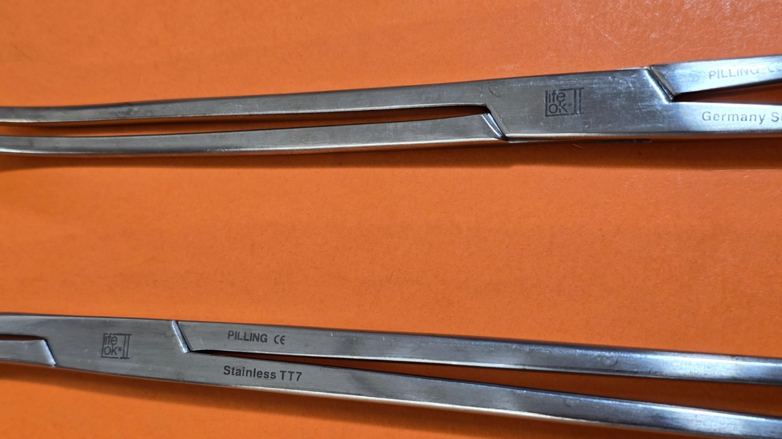 Pilling 84-1033 Surgical Kaiser Ring Sponge Forceps 12" Set of 4