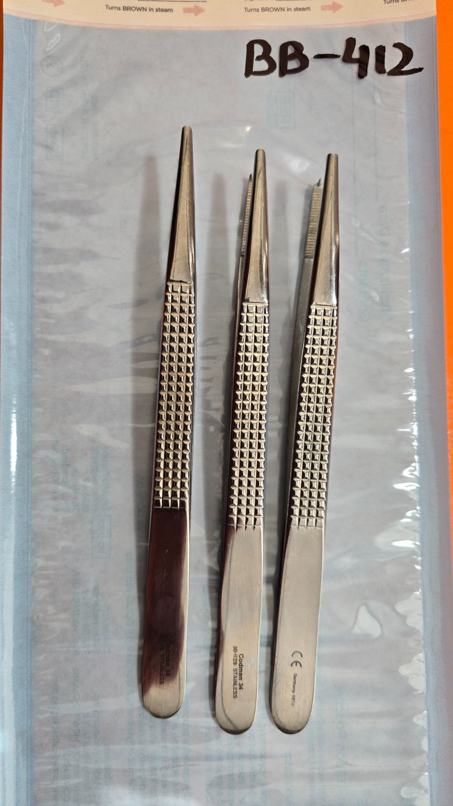 Codman 30-1129 Surgical Boney Tissue Forceps 6 3/4" (1x2 teeth) Lot of 3 units