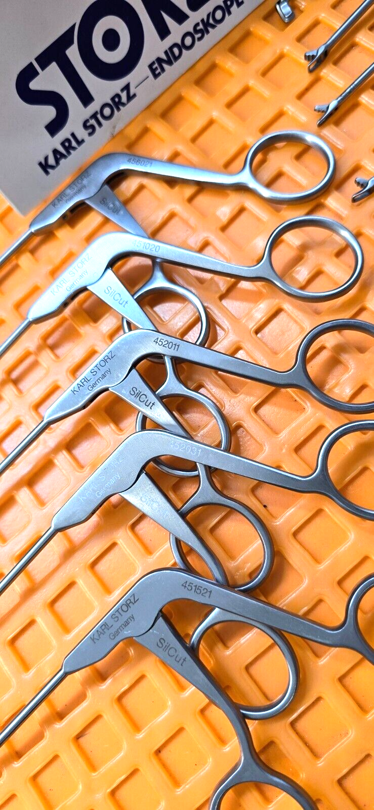 Karl Storz SilCut Punches Instruments GERMANY Set of 11 with Tray