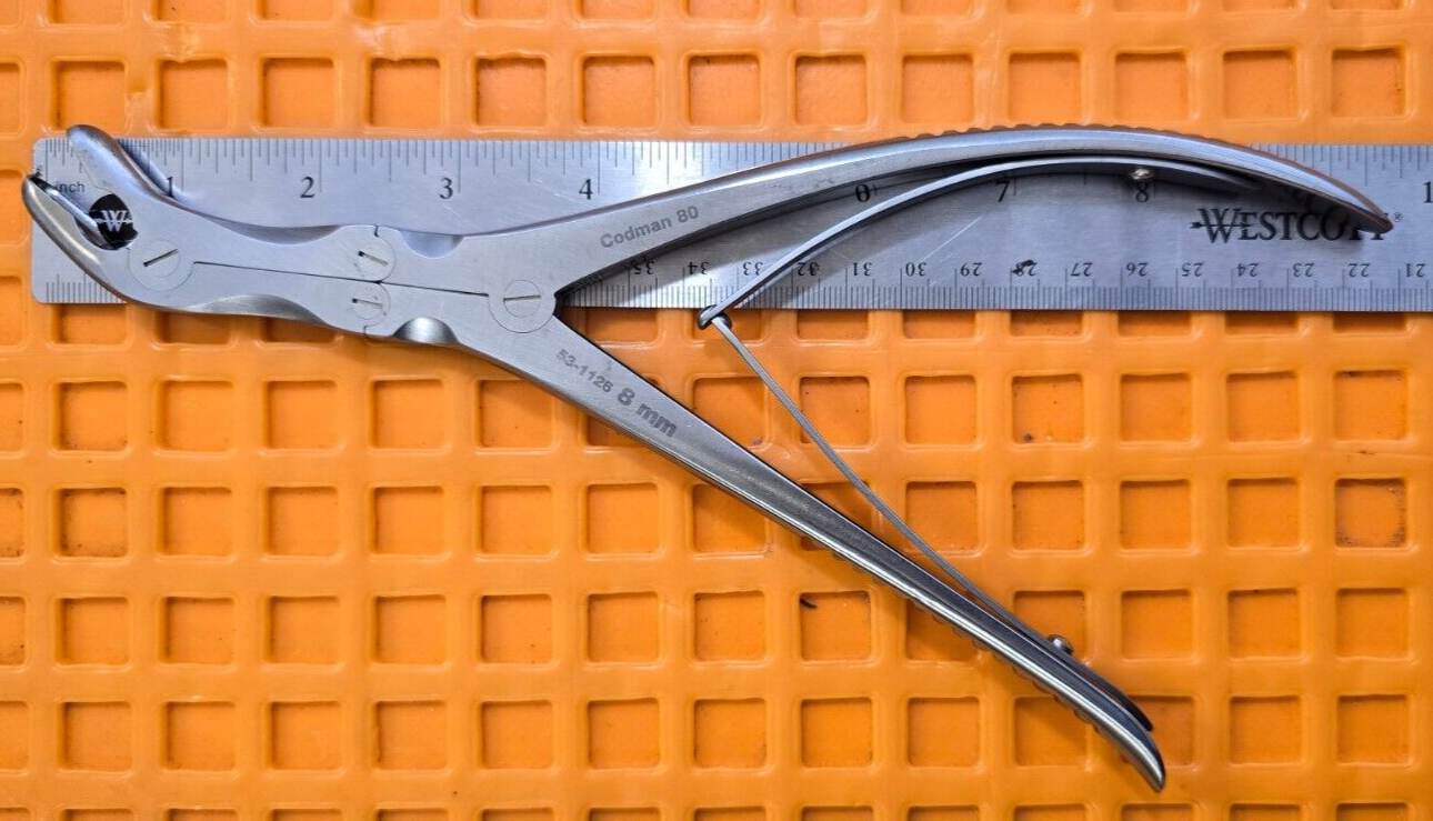 Codman Orthopedic Leksell Rongeurs 8mm x10cm Size 10" Double Action