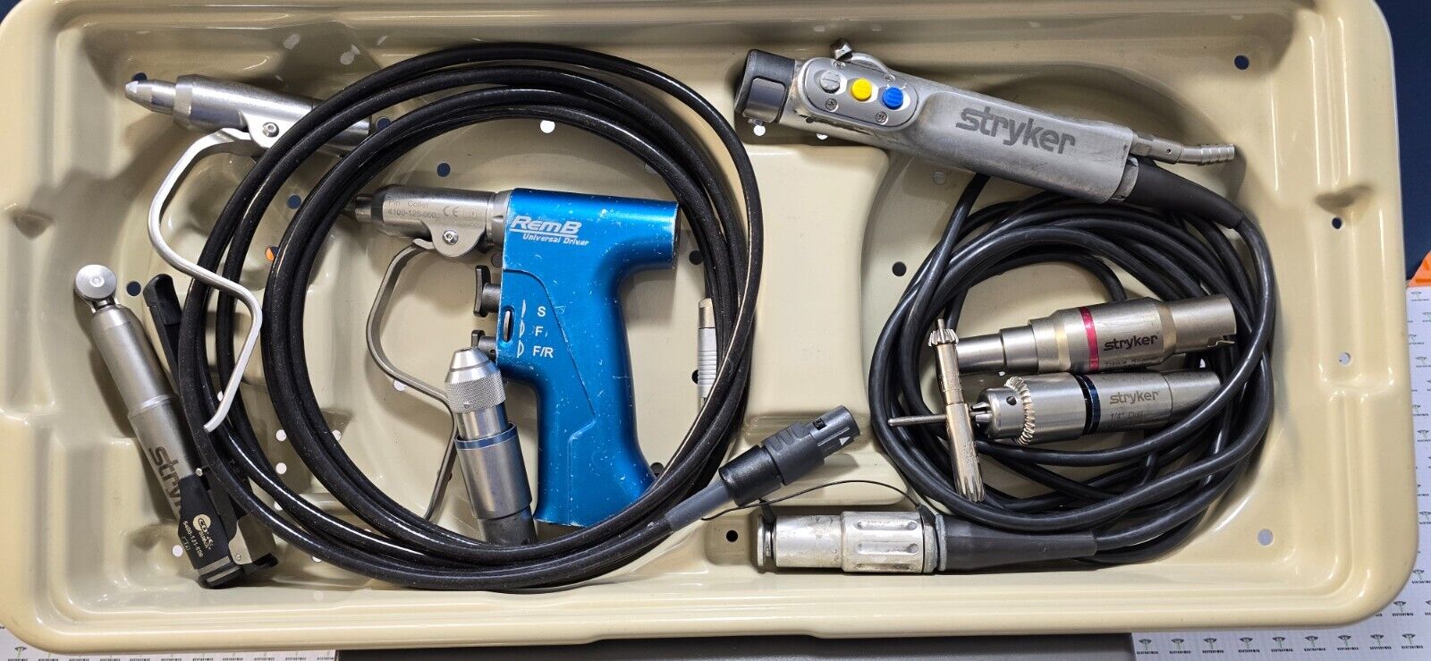 Stryker TPS System, Formula Shaver With Buttons, REMB Driver & Attachments