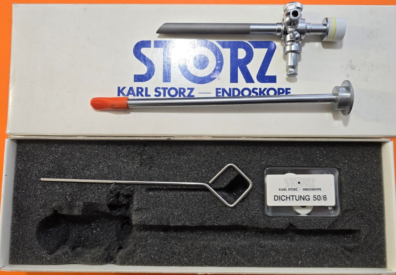 Karl Storz Trocar Cannula Sharp Tip Trumpet Valve 7mm x 8.5cm