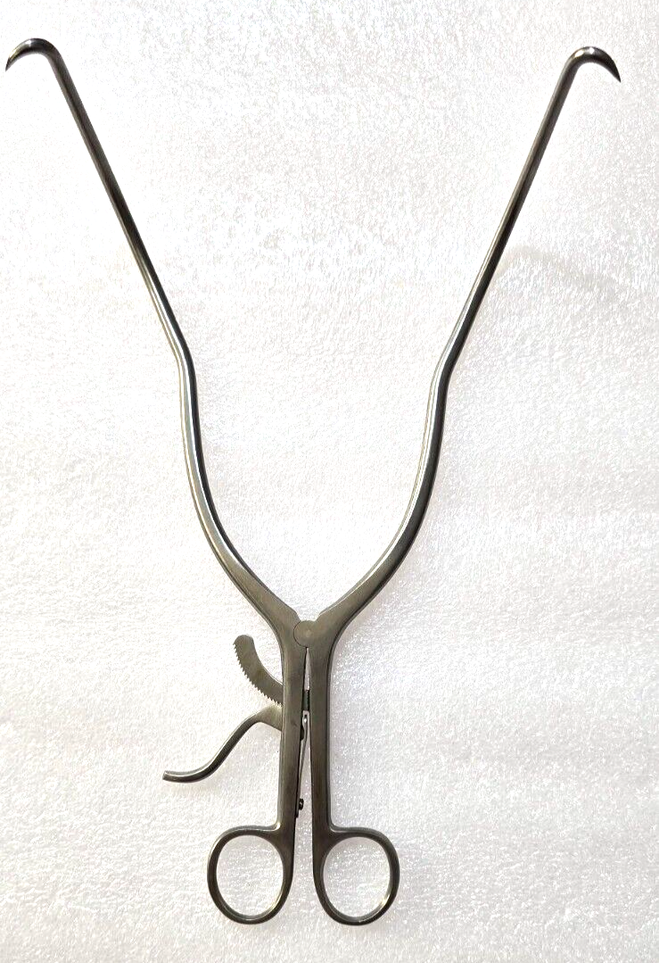 V.Mueller Surgical Orthopedic Gelpi Retractor Right Angle 11" with ratchet.