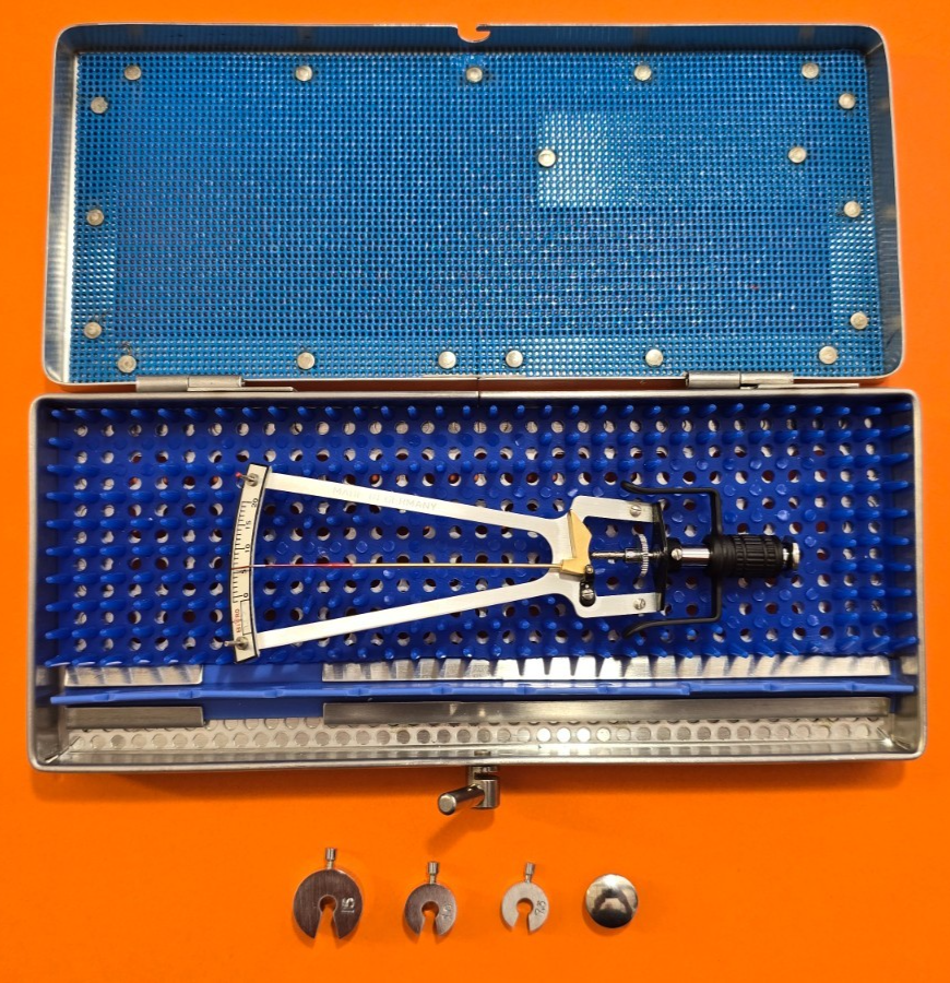 Advanced Medical Ophthalmic Schiotz Tonometer with 3 weights with Box.