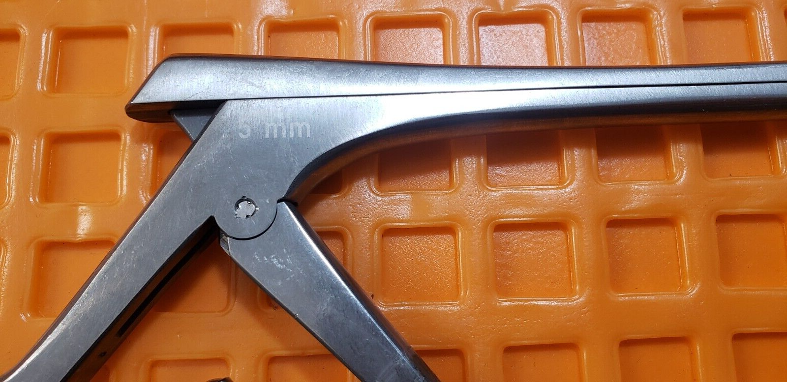 Ruggles RB4925 Surgical Orthopedic Kerrison Rongeurs 5mm Up 9" x40 Degree