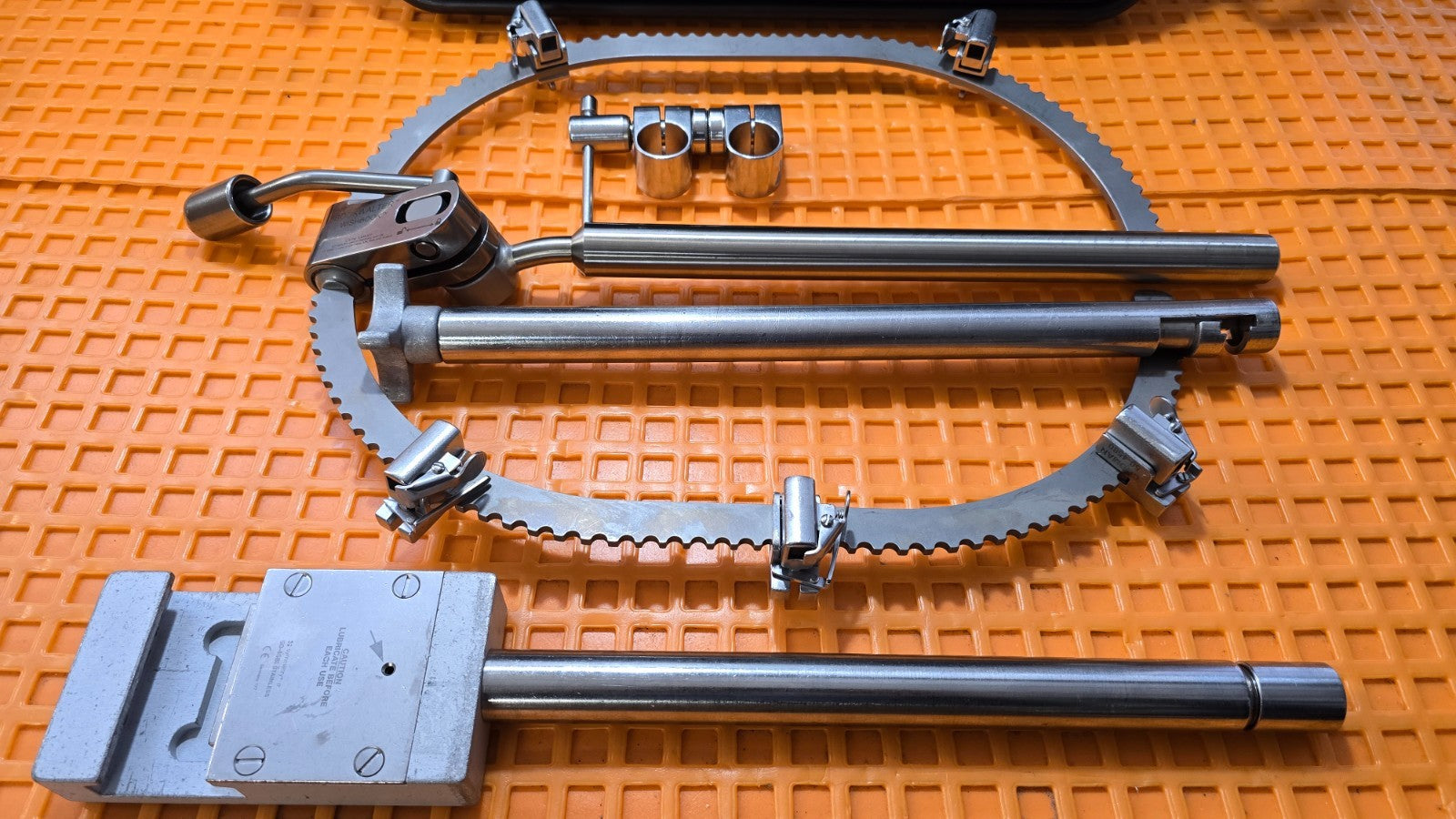 Codman Bookwalter Wish Book Retractor Set Arm with Post Holder Clamp & Tray