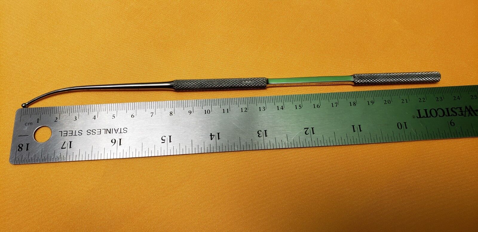 Turtle 388.542 Neuro & Spine Feeler for screw channel Curved 2.3mm tip x 230mm