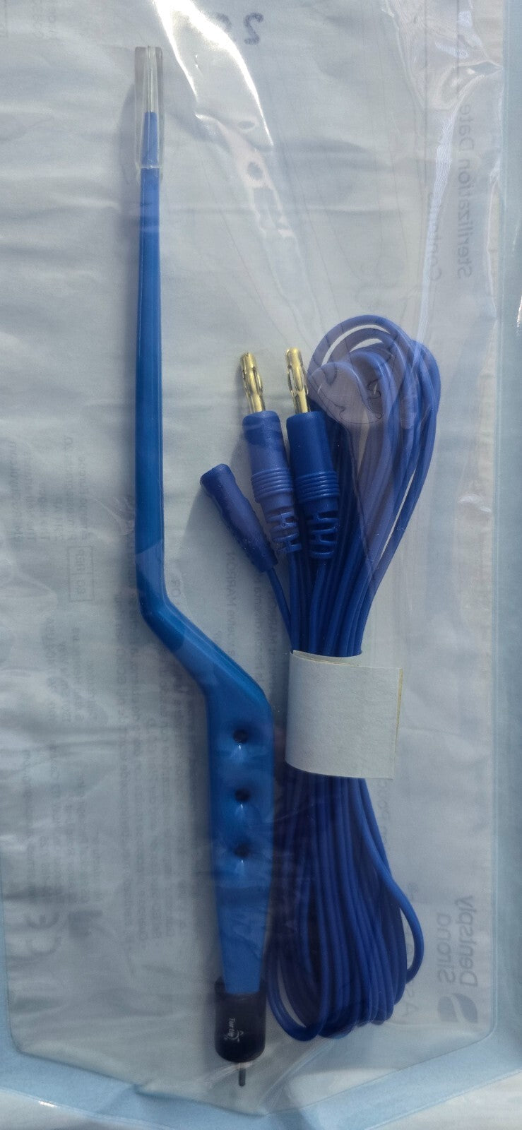 Turtle Surgical Yasargil Bayonet Bipolar Forceps 9" Blue Coated & Bipolar Cord