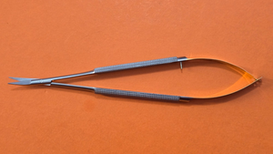 Turtle Surgical TC Micro Scissors 6.25" Curved Round handles (BB-599)