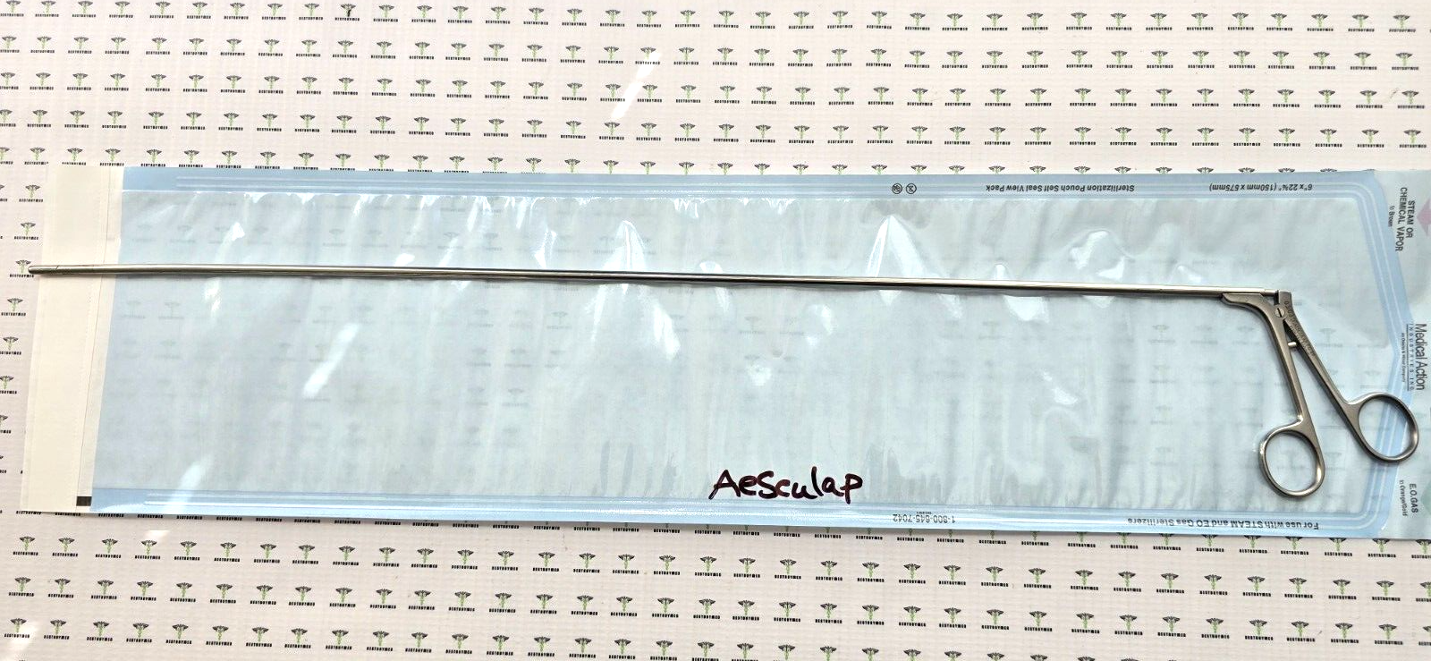 Aesculap Surgical Grasping Forceps 5mm x 54cm Serrated Jaw