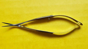 V. Mueller OP9070-051 Surgical Ophthalmic Vannas Micro Scissors,3.5"  Angled