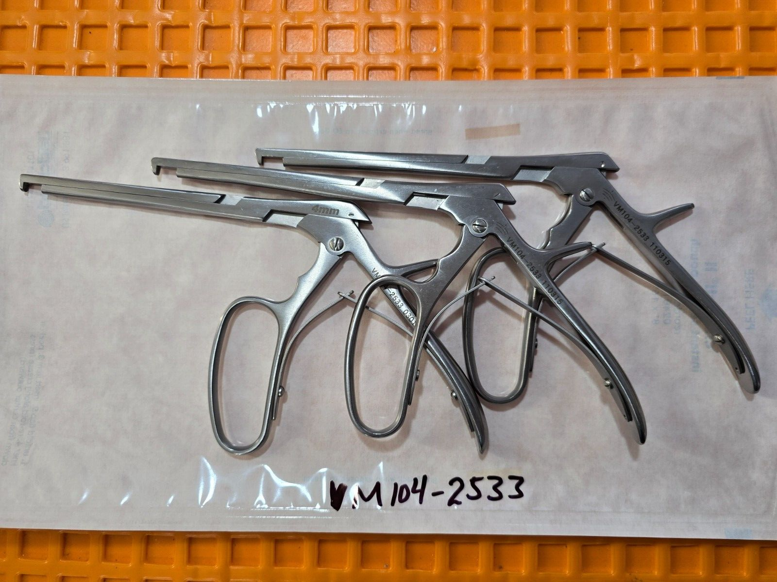 V.Mueller VM 104-2533 Orthopedic Ferris Smith Kerrison Rongeur 4mm 90 Degree