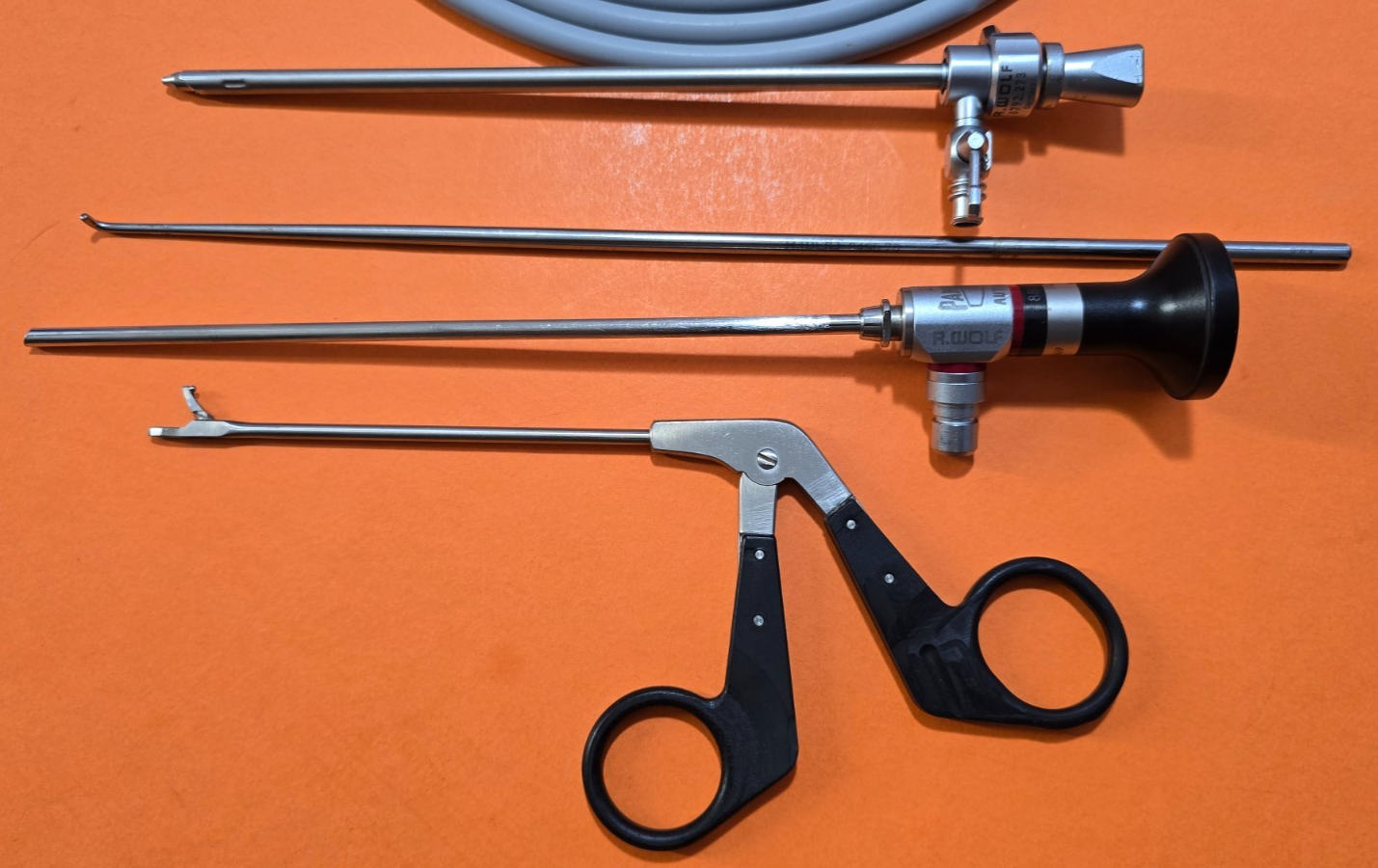 R.Wolf 8885.433 Arthroscope 4mm x 25* x17cm, Sheath & Fiber Optic Cable 8095.05